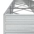 Arriate de acero galvanizado plateado 600x80x45