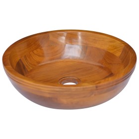Lavabo de madera maciza de teca Φ40x10