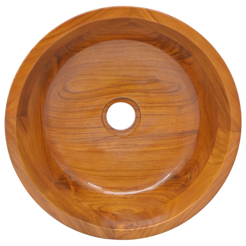 Lavabo de madera maciza de teca Φ40x10