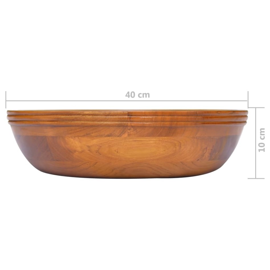 Lavabo de madera maciza de teca Φ40x10