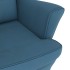 Silla mecedora con patas de madera de caucho terciopelo