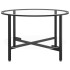 Mesa de centro vidrio templado negro y transparente 70