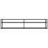 Mueble para TV vidrio templado negro 200x40x40,5