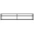 Mueble para TV vidrio templado negro 220x40x40,5