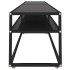 Mueble para TV vidrio templado negro 220x40x40,5