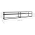Mueble para TV vidrio templado negro 220x40x40,5