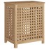 Cesto de la ropa sucia madera maciza de teca 50x35x60