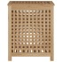 Cesto de la ropa sucia madera maciza de teca 50x35x60