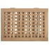 Cesto de la ropa sucia madera maciza de teca 50x35x60