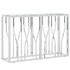 Mesa consola acero inoxidable y vidrio 110x30x70
