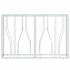 Mesa consola acero inoxidable y vidrio 110x30x70