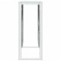 Mesa consola acero inoxidable y vidrio 110x30x70