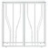 Mesa consola acero inoxidable y vidrio 70x30x70