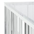 Mesa de centro acero inoxidable y vidrio 100x100x50
