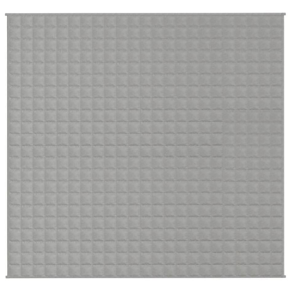 Manta con peso tela gris 220x235 cm 11