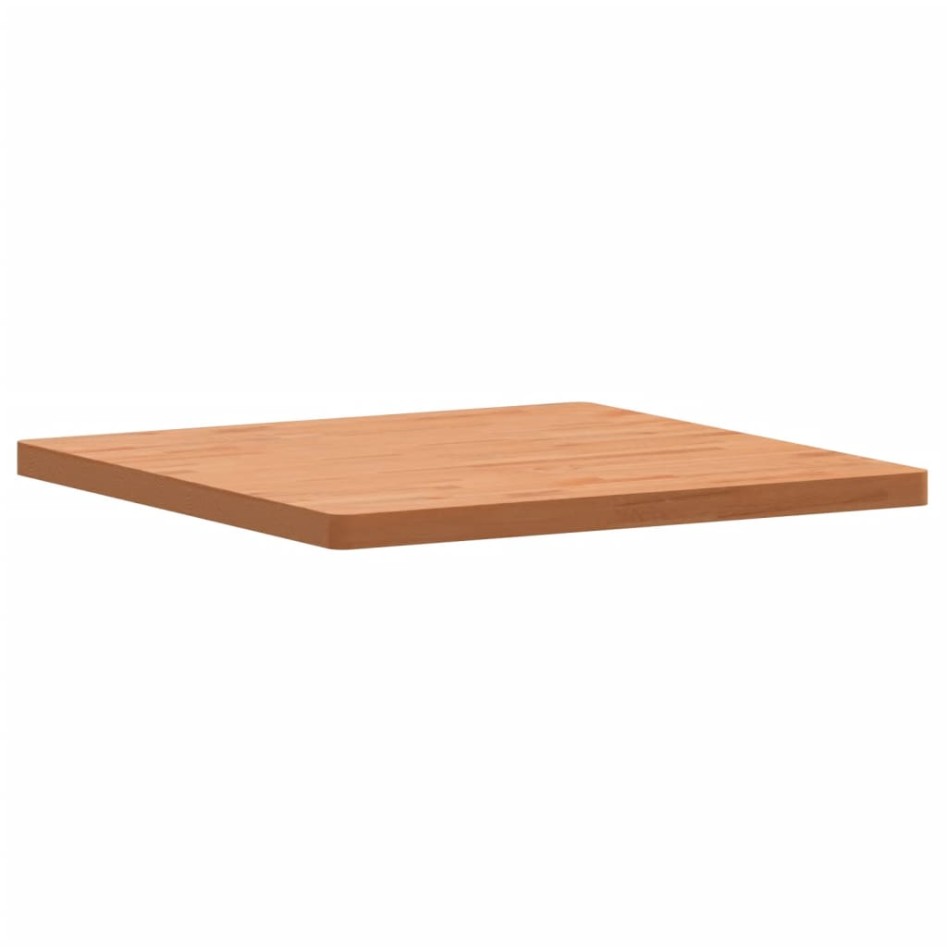 Tablero de mesa cuadrado de madera maciza de haya 80x80x4