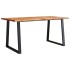 Mesa de comedor con borde vivo madera maciza acacia