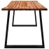 Mesa de comedor con borde vivo madera maciza acacia