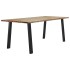 Mesa de comedor madera maciza de acacia 200x90x75