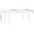 Mesa de comedor madera maciza de acacia 200x90x75