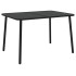 Mesa de jardín acero gris antracita 110x80x71