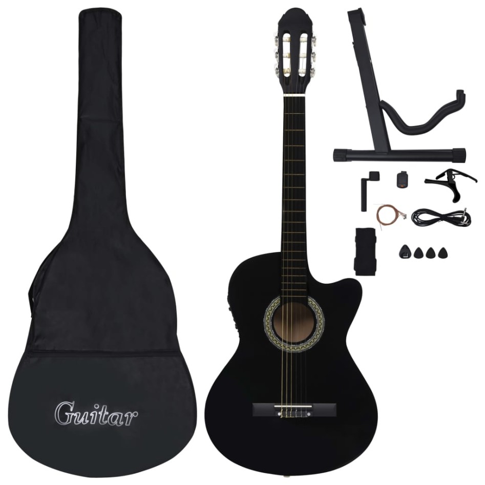 Set guitarra occidental 12 pzas con ecualizador 6 cuerdas
