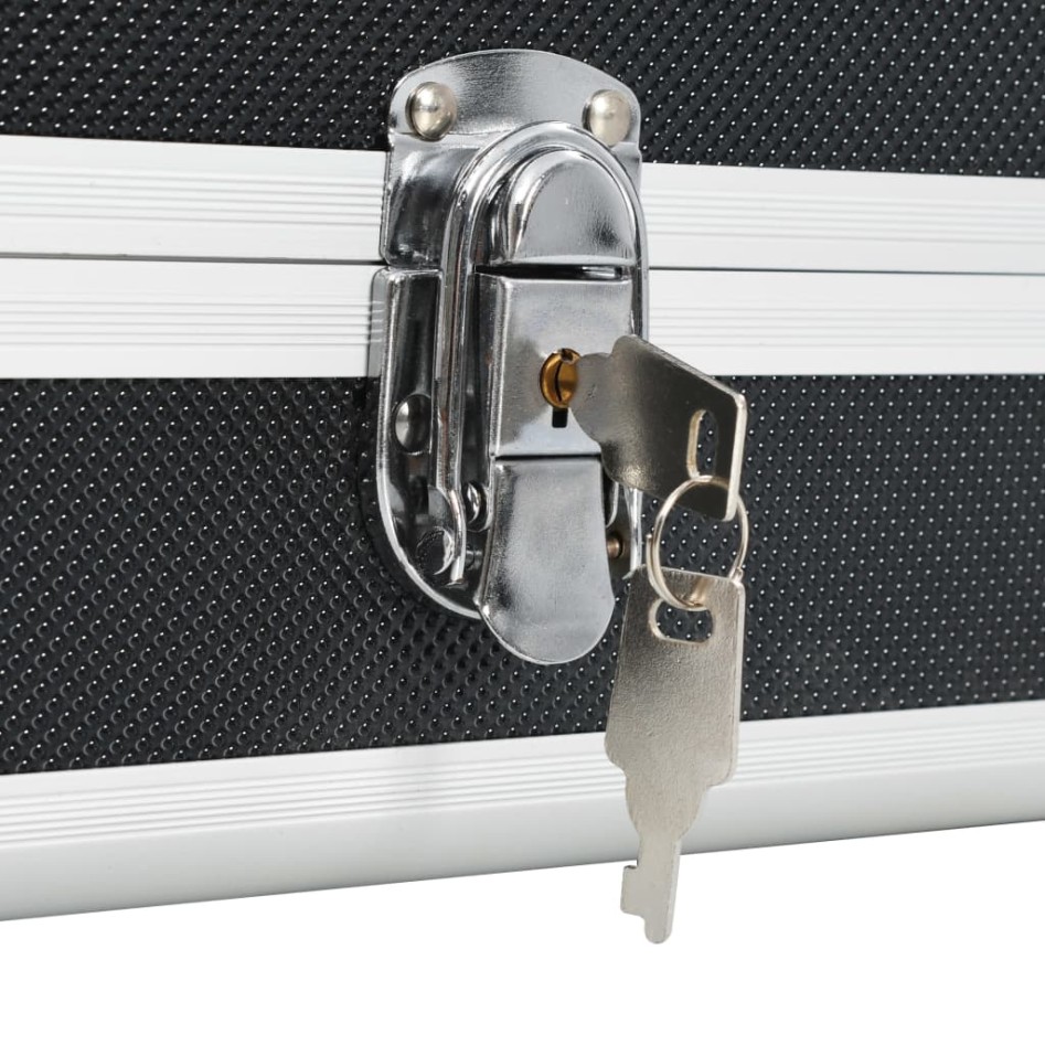 Maletín para armas de aluminio negro 118x38x12