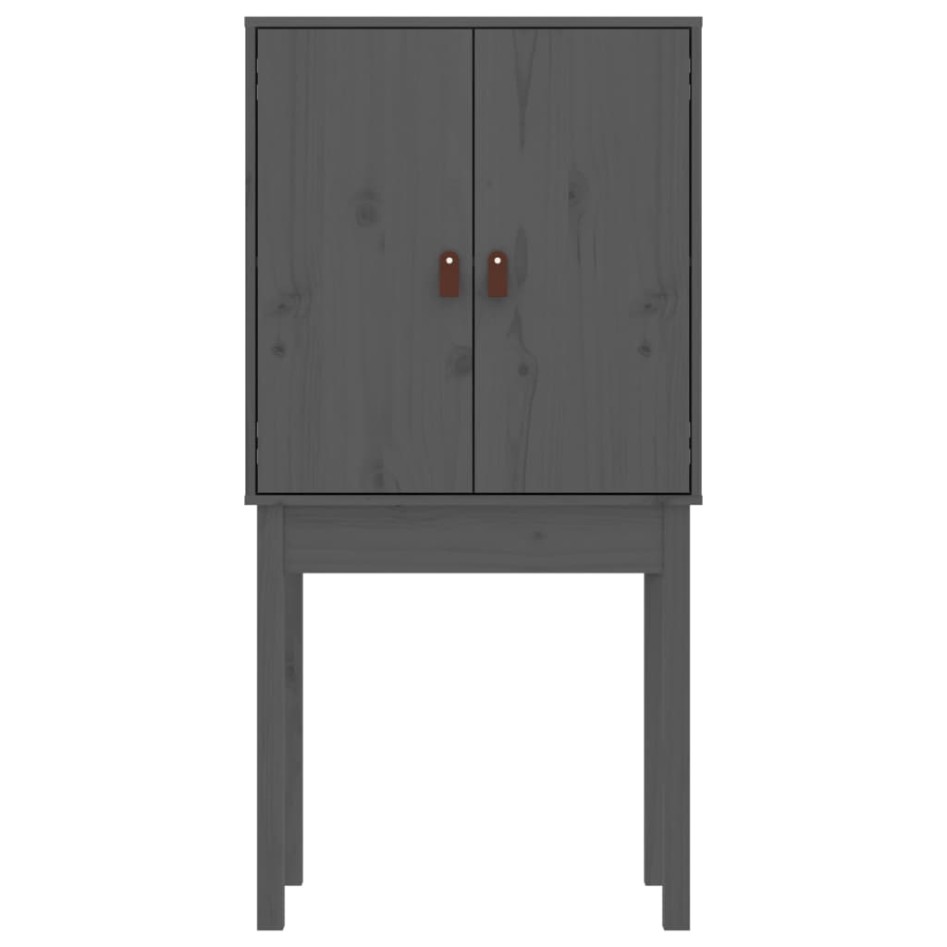 Aparador alto madera maciza de pino gris 60x40x120
