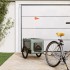 Remolque de bicicleta mascotas hierro tela Oxford gris