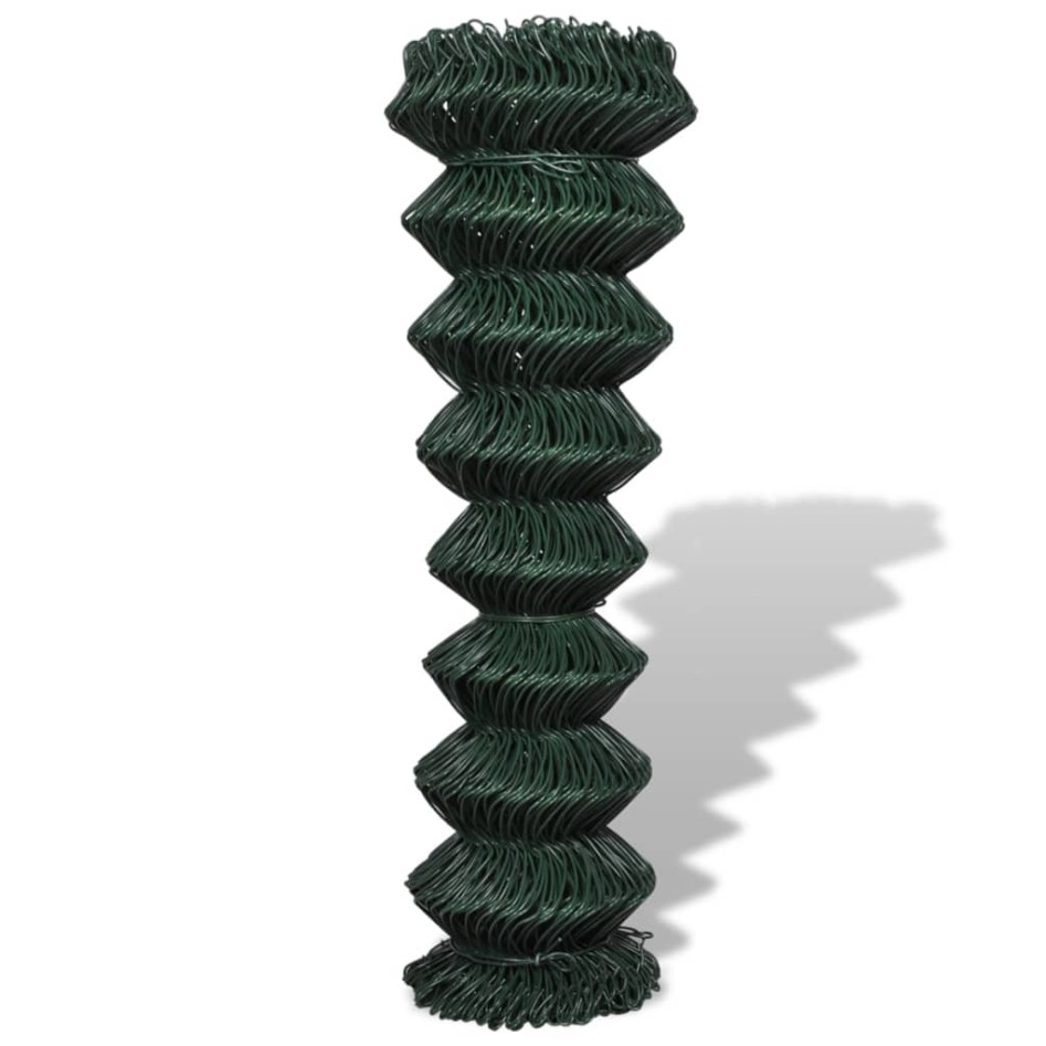 Valla de tela metálica acero verde 1,5x25