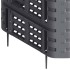 Compostador de jardín negro 93,3x93,3x113 cm 740