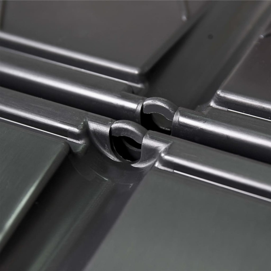 Compostador de jardín negro 93,3x93,3x113 cm 740