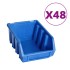 Kit de cajas de almacenaje 128 pzas paneles de pared rojo