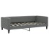 Sofá cama nido con colchón tela gris oscuro 90x190