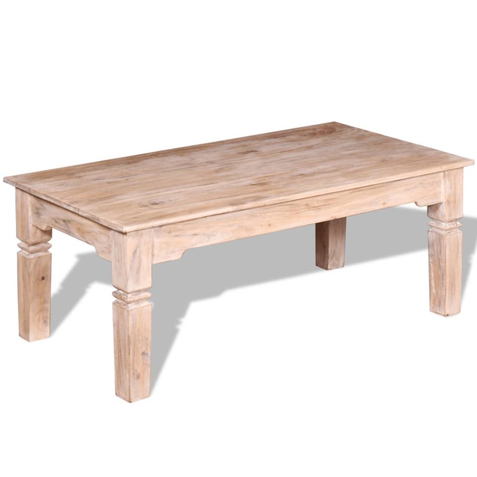 Mesa de centro de madera de acacia 110x60x45