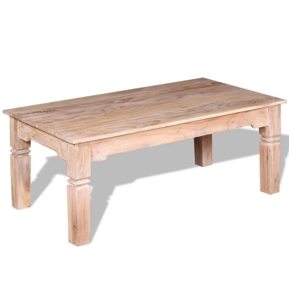 Mesa de centro de madera de acacia 110x60x45