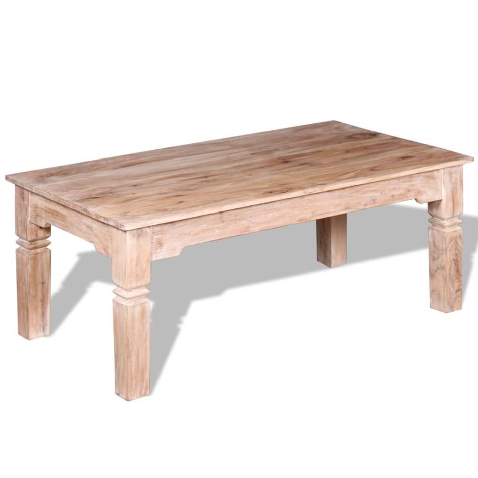 Mesa de centro de madera de acacia 110x60x45