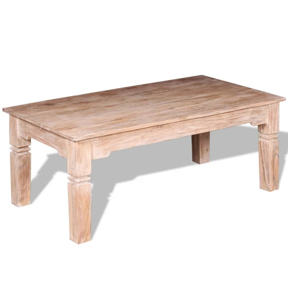 Mesa de centro de madera de acacia 110x60x45