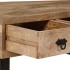 Mesa de centro con 3 cajones madera maciza de mango 90x50x35