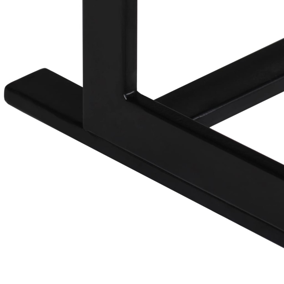 Banco de 2 plazas de madera maciza de mango y