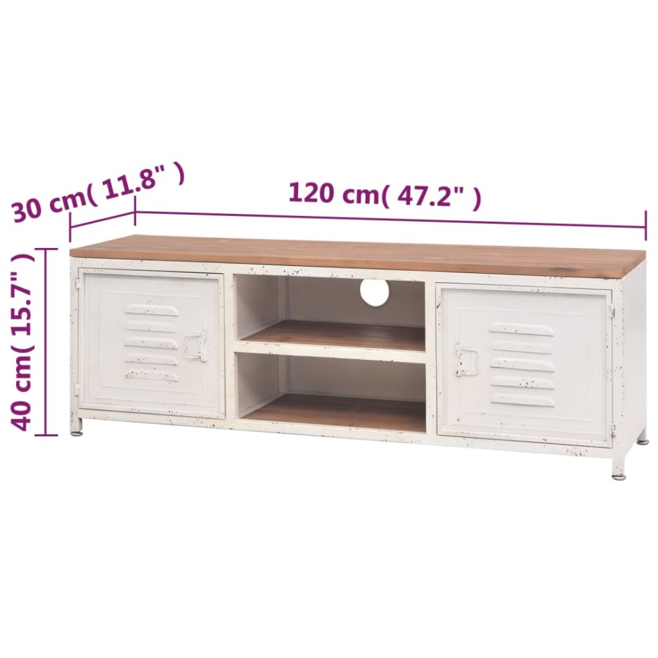 Mueble para TV blanco 120x30x40