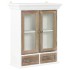 Armario de pared de madera maciza blanco 49x22x59