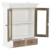 Armario de pared de madera maciza blanco 49x22x59
