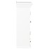 Armario de pared de madera maciza blanco 49x22x59