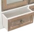 Armario de pared de madera maciza blanco 49x22x59