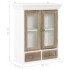 Armario de pared de madera maciza blanco 49x22x59