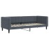 Sofá cama nido con colchón terciopelo gris oscuro 80x200