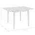 Mesa de comedor extensible MDF blanca (80-120)x80x74