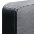 Sofá cama en forma de L tela negro y
