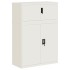 Armario archivador acero blanco 90x40x130
